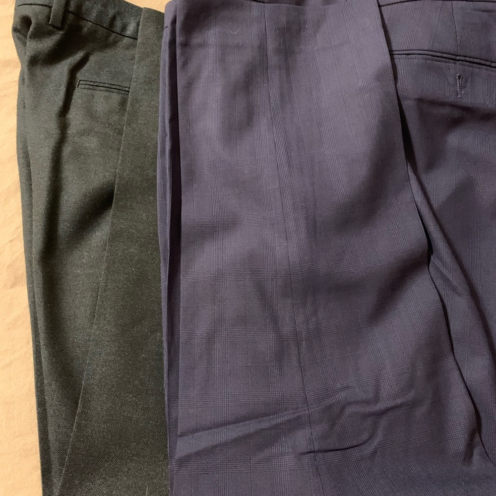 Two J.Crew Wool Slacks - 36x30 - Great Condition